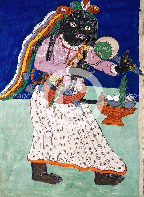 An evil demon (dMu) who causes dropsy. Creator: Unknown.