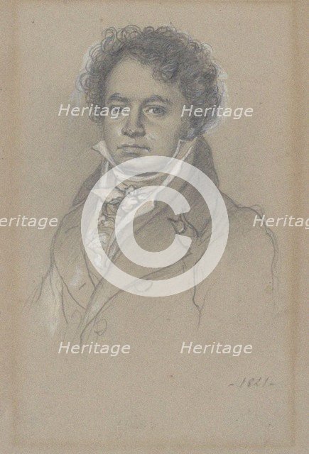 Portrait of Ludwig van Beethoven (1770-1827), 1821.