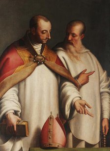 Saint Hugh of Lincoln and Blessed William of Fenoglio, 1576. Creator: Campi, Bernardino (1522-1591).
