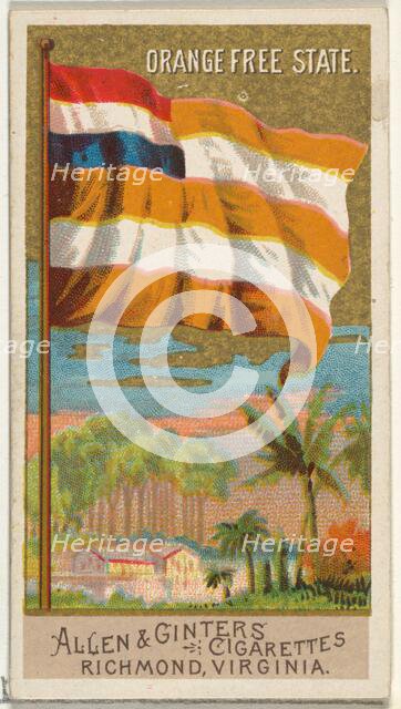 Orange Free State, from Flags of All Nations, Series 2 (N10) for Allen & Ginter Cigarettes..., 1890. Creator: Allen & Ginter.
