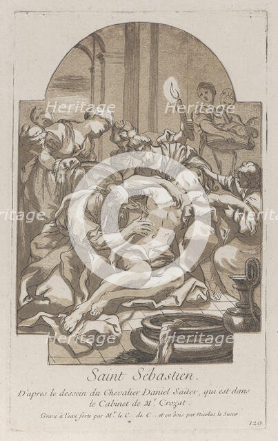 The martyrdom of Saint Sebastian, ca. 1729. Creator: Caylus, Anne-Claude-Philippe de.