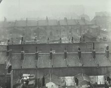 View across roof tops, Bethnal Green, London, 1923. Artist: Unknown.