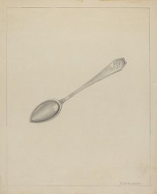 Silver Spoon, c. 1936. Creator: Erwin Schwabe.