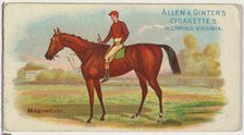 Magnetizer, from The World's Racers series (N32) for Allen & Ginter Cigarettes, 1888. Creator: Allen & Ginter.