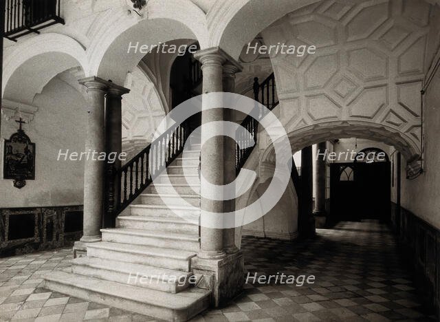 Women's hospital, Cádiz: 18th century staircase, c1900. Creator: Unknown.