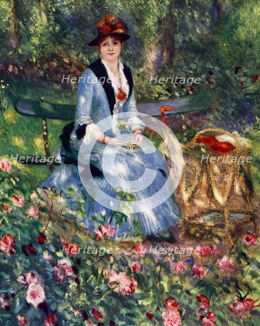 'Dans Les Roses', 1882, (1929). Artist: Pierre-Auguste Renoir