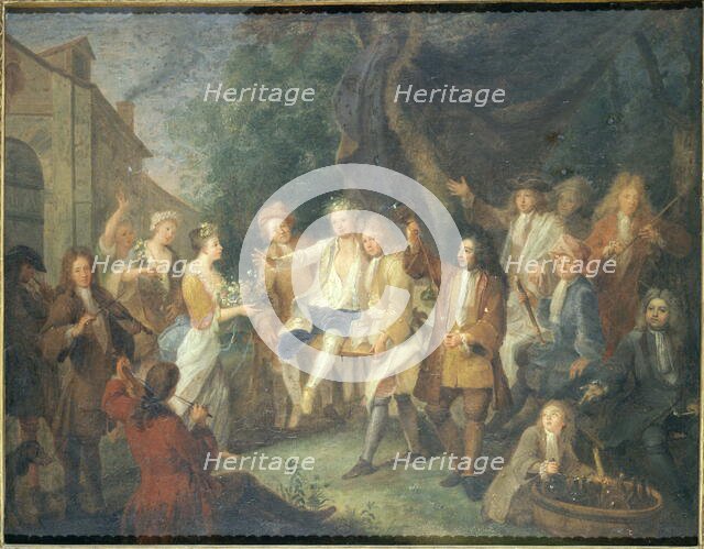 Artist meeting, around 1700, c1700. Creator: Unknown.