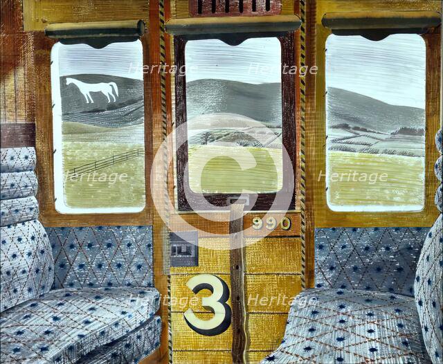 Train Landscape, 1940. Creator: Eric Ravilious.