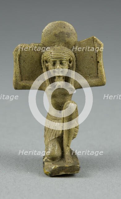 Amulet of the God Shu, Egypt, Late Period, Dynasty 26 (664-525 BCE). Creator: Unknown.