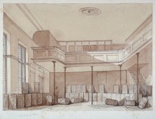Interior of the Coachmakers' Hall, Noble Street, City of London, 1851. Artist: Thomas Colman Dibdin