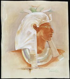 Head of the Ancient Egyptian Queen Makare Hatshepsut, (c early 20th century). Artist: Howard Carter