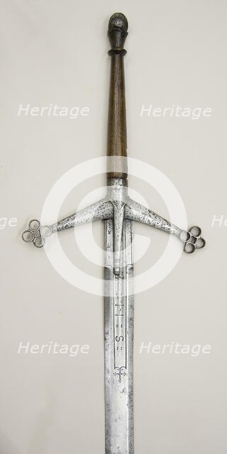 Claymore, hilt, Scottish; blade, German, Solingen, 16th-17th century. Creator: Unknown.