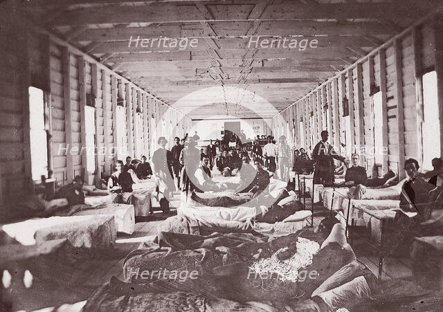 Ward in Hospital. Convalescent Camp, Alexandria Virginia, 1861-65. Creator: Unknown.