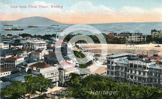 View from the Clock Tower, Bombay, India, early 20th century. Artist: Unknown