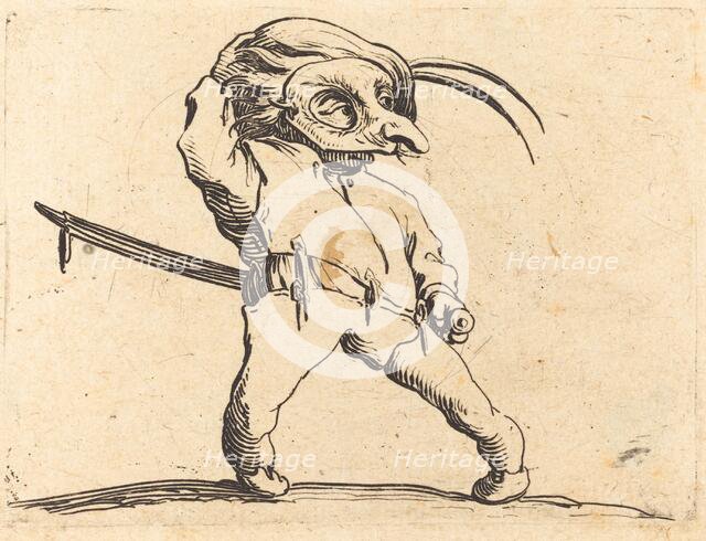 Masked Man with Twisted Feet, c. 1622. Creator: Jacques Callot.