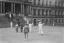 People Entering State Department, 1917 or 1918. Creator: Harris & Ewing.