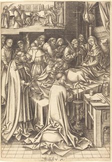 The Death of the Virgin, c. 1490/1500. Creator: Israhel van Meckenem.