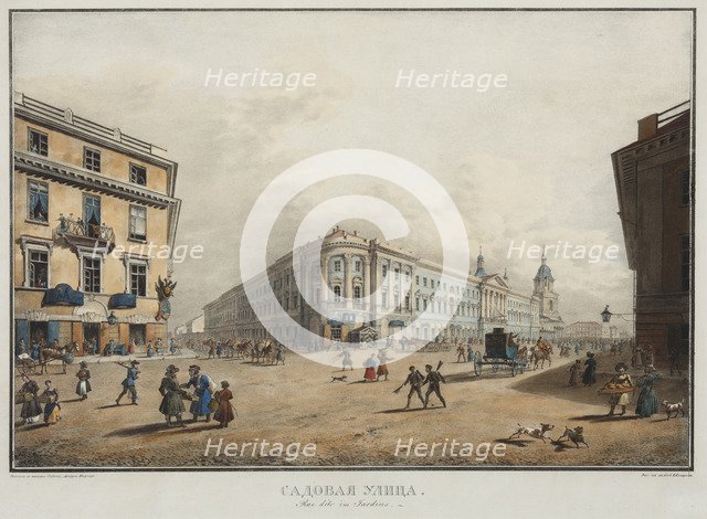 View of Sadovaya Street in Saint Petersburg.