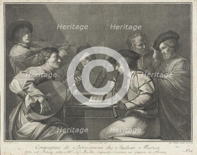 Group of Musicians, 1784. Creator: Giovanni Battista Cecchi.