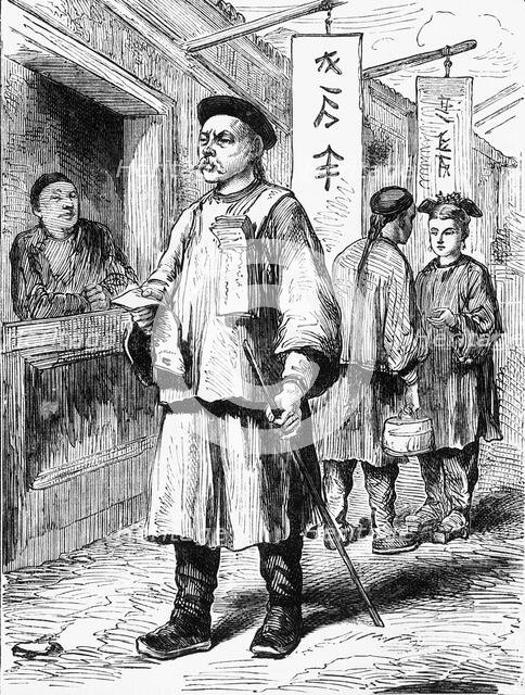 'Chinese Man Selling the "Pekin Gazette".', c1891. Creator: James Grant.