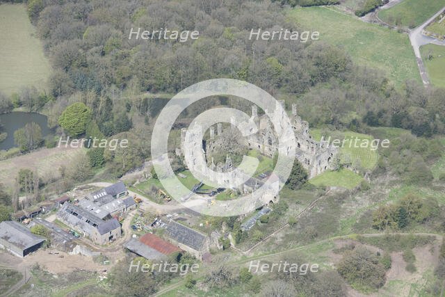 The ruins of Wingfield Manor, a medieval great house, Derbyshire, 2016. Creator: Historic England.