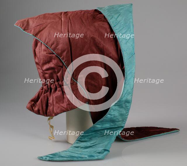 Evening bonnet, American, ca. 1870. Creator: Unknown.