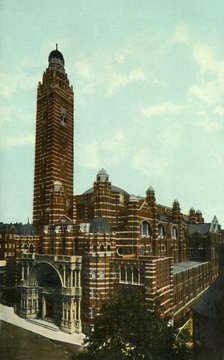 Westminster Cathedral, London, c1910. Creator: Unknown.