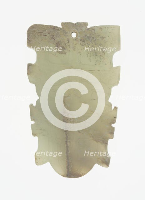 Pendant with Monster Mask, Shang period, 13th-11th century B.C. Creator: Unknown.