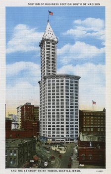 The Smith Tower, Seattle, Washington, USA, 1928. Artist: Unknown