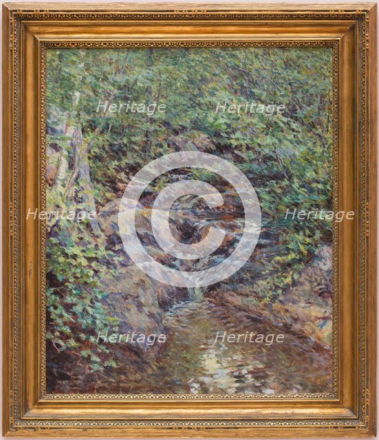 Landscape with Waterfall, c1890. Creator: Robert Reid.