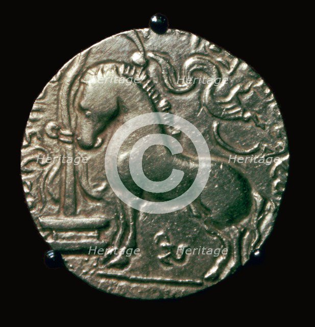 Gold coin of King Samudra Gupta, 4th century. Artist: Unknown