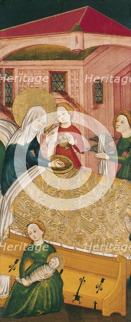 The Birth of the Virgin. Artist: Master of Konstanz (active ca 1430)