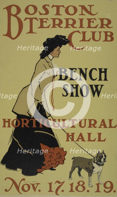 Boston terrier club, c1887 - 1922. Creator: Unknown.