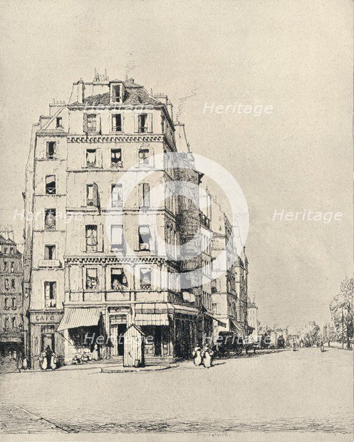 'Old Houses on the Quay', 1915. Artist: Herman Armour Webster.