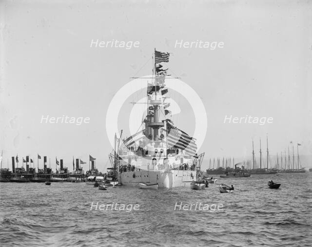 U.S.S. Kearsarge, between 1898 and 1901. Creator: Unknown.