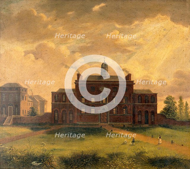 Saint Pancras smallpox hospital, London, c1840s. Creator: George Sidney Shepherd.