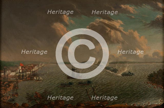 The Battle of Fredrikshamn on May 1790, 1791. Creator: Schoultz, Johan Tietrich (1754-1807).