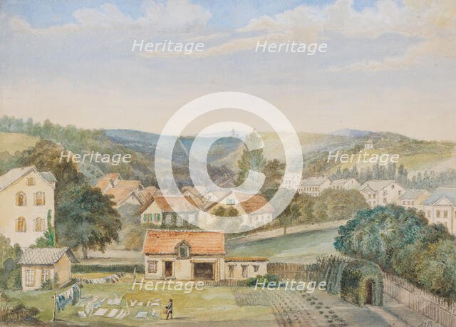 View of Soden-am-Taunus, Germany, c.1868. Creator: Adrianus Johannes Bik.