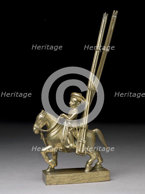 Toy soldier with horse and rocket-launchers, 1790-1795. Artist: Unknown.