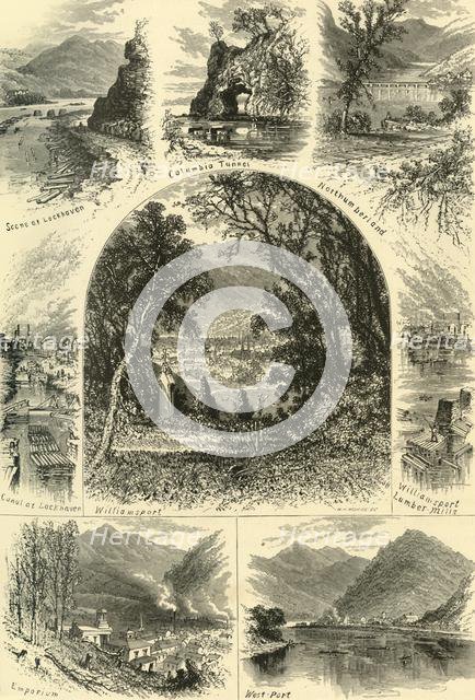 'Scenes on the Susquehanna', 1874. Creator: W.H. Morse.