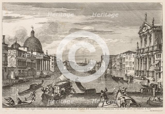 Views of Venice: Santa Chiara, 1741. Creator: Michele Marieschi (Italian, 1710-1743).
