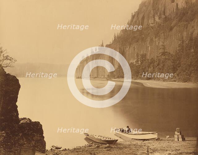 Cape Horn, Columbia River, 1867. Creator: Carleton Emmons Watkins.