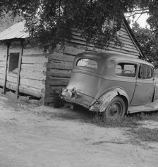 Car belonging to Negro share tenant family, near Gordonton, North Carolina, 1939. Creator: Dorothea Lange.