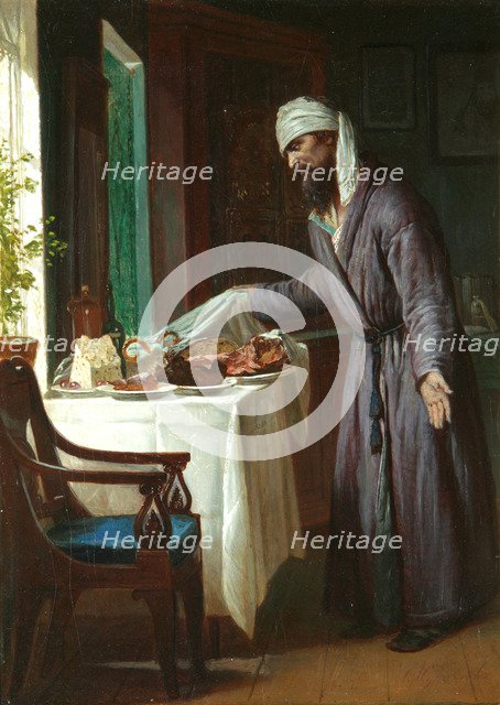 Morning Hangover, End of 19th cen.. Artist: Zhuravlev, Firs Sergeevich (1836-1901)