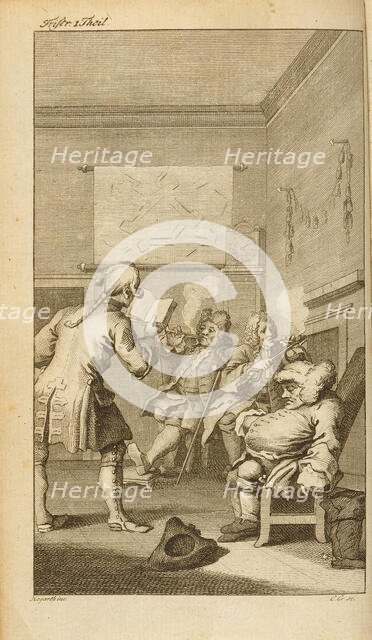 Frontispiece for "The Life and Opinions of Tristram Shandy, Gentleman" by Laurence Sterne, 1774. Creator: Crusius; Carl Leberecht (1740-1779).