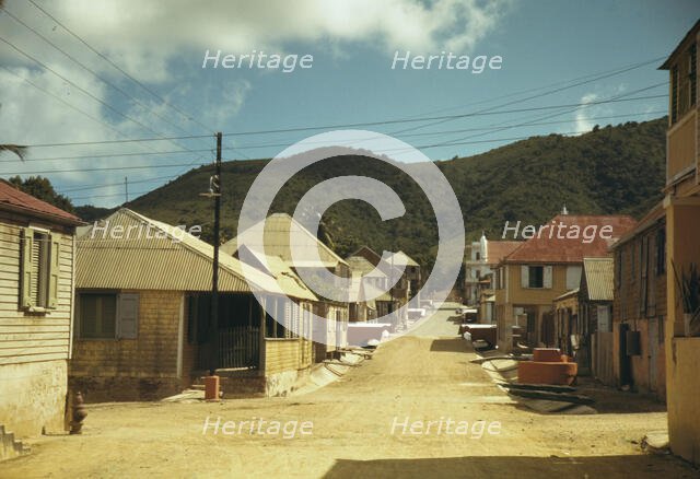 Prince Street, Christiansted, St. Croix, U.S. Virgin Islands, 1941. Creator: Jack Delano.
