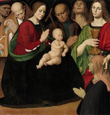 The Holy Family with Four Saints and a Female Donor, c. 1510. Creator: Antonio Rimpacta.