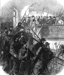 The Civil War in Paris: arrest of the Archbishop by the Communists, 1871. Creator: Unknown.