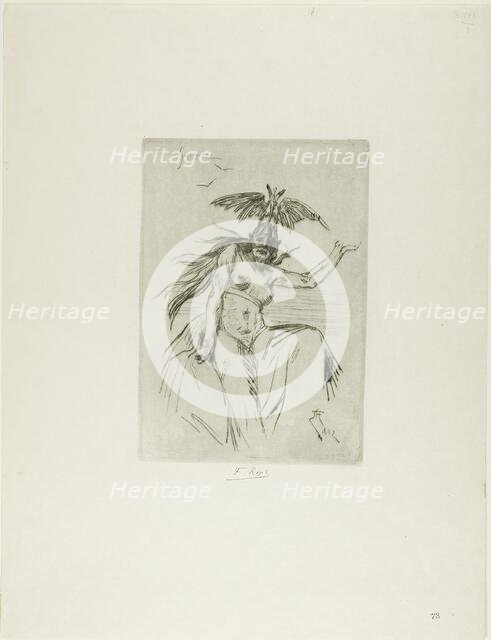 Warrior, 1882. Creator: Félicien Rops.