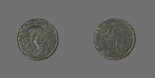 Coin Portraying Emperor Valentinian II, 375-392. Creator: Unknown.